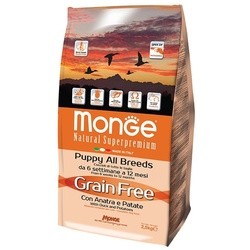 Monge Grain Free Puppy/Juniour All Breeds Duck/Potato 12 kg