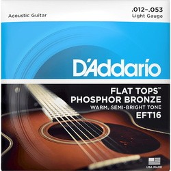DAddario Flat Top Phosphor Bronze 12-53