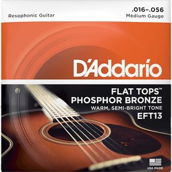 DAddario Flat Top Phosphor Bronze 16-56