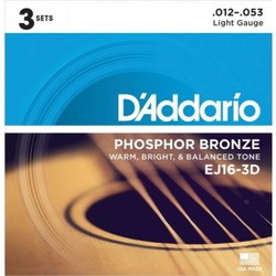 DAddario Phosphor Bronze 3D 12-53