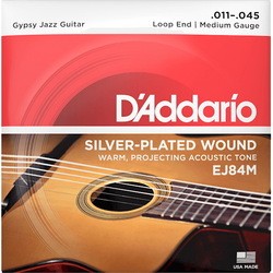 DAddario Gypsy Jazz Silverplated Wound 11-45