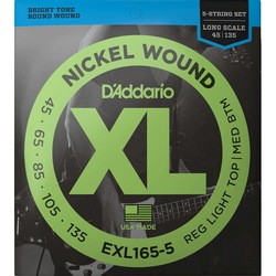 DAddario XL Nickel Wound Bass 5-String 45-135