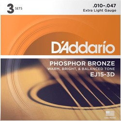 DAddario Phosphor Bronze 3D 10-47