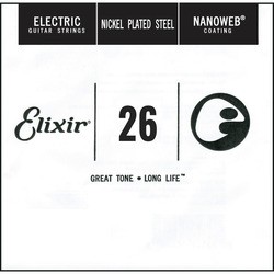 Elixir Electric Nanoweb Nickel Plated Steel Single 26