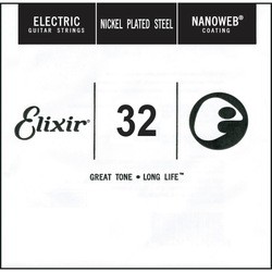 Elixir Electric Nanoweb Nickel Plated Steel Single 32