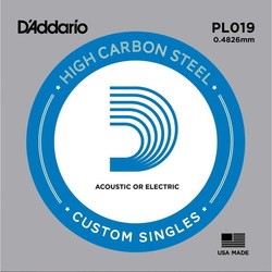 DAddario Single Plain Steel 019
