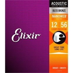 Elixir Acoustic 80/20 Bronze NW Light-Medium 12-56