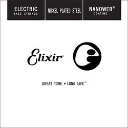 Elixir Electric Bass Nanoweb Nickel Plated Steel Single 40