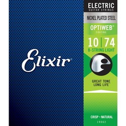 Elixir Electric 8-String Optiweb Light 10-74