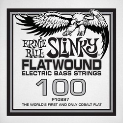 Ernie Ball Slinky Flatwound Bass Single 100