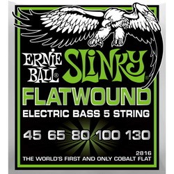 Ernie Ball Slinky Flatwound Bass 5-String 45-130