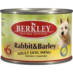 Berkley Adult Canned Rabbit/Barley 0.2 kg 6 PCS