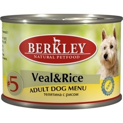 Berkley Adult Canned Veal/Rice 0.2 kg 6 PCS
