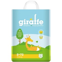 Lovular Giraffe Diapers S / 72 pcs