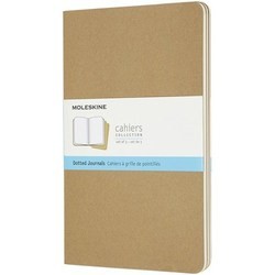 Moleskine Set of 3 Dots Cahier Journals Large Beige