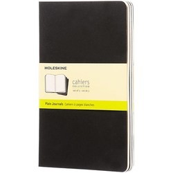 Moleskine Set of 3 Plain Cahier Journals Large Black