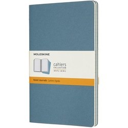 Moleskine Set of 3 Ruled Cahier Journals Large Light Blue