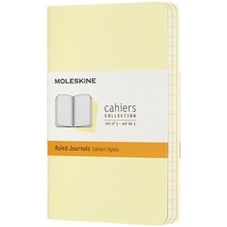 Moleskine Set of 3 Ruled Cahier Journals Pocket Yellow