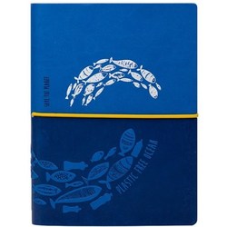 Ciak Save The Planet Ruled Notebook Medium Blue