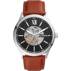 FOSSIL 48mm Flynn Automatic Brown Leather Watch BQ2386