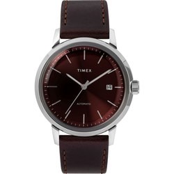 Timex Marlin Automatic 40mm Leather Strap Watch TW2T23200