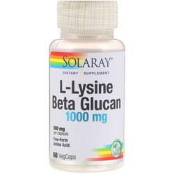 Solaray L-Lysine and Beta Glucan 1000 mg