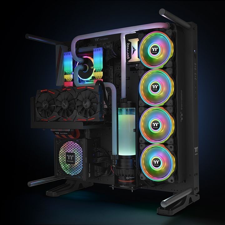 Thermaltake Riing Quad 12 RGB Radiator Fan TT Premium Edition 3 Pack