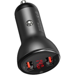 BASEUS Digital Display Dual SCP Quick Charger Car Charger 45W