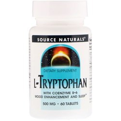Source Naturals L-Tryptophan with Vitamin B-6 60 tab