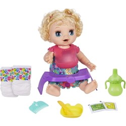 Hasbro Happy Hungry Baby Blond Curly Hair E4894