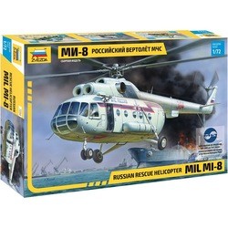 Zvezda Russian Rescue Helicopter MIL MI-8 (1:72)