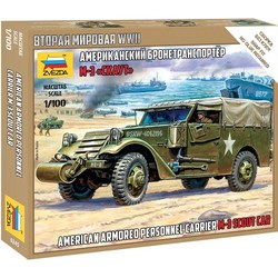 Zvezda American Armored Personnel Carrier M-3 Scout Car (1:100)
