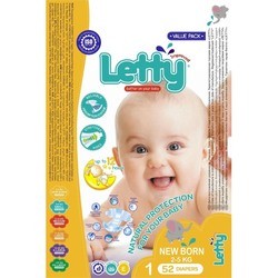 Letty Diapers New Born / 52 pcs