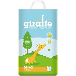 Lovular Giraffe Diapers M / 62 pcs