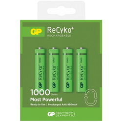 GP Recyko 4xAAA 1000 mAh