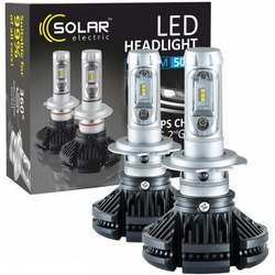 Solar LED H7 6000K 6000Lm 50W 2pcs