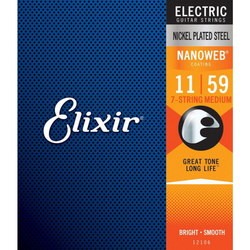Elixir Nanoweb Anti Rust Steels Electric 7-String Medium 11-59