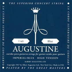 Augustine Imperial/Blue Classical Guitar Strings High Tension