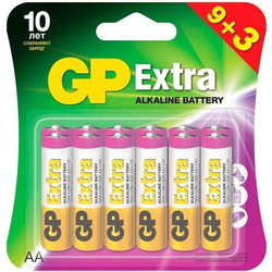 GP Extra Alkaline 12xAA (9+3)