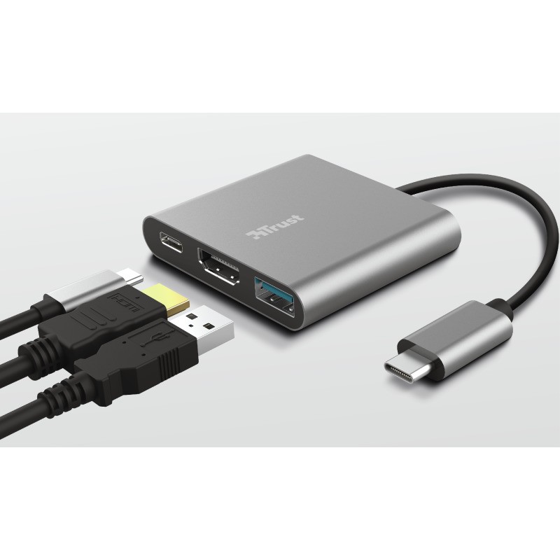 Trust Dalyx 3-in-1 Multiport USB-C Adapter