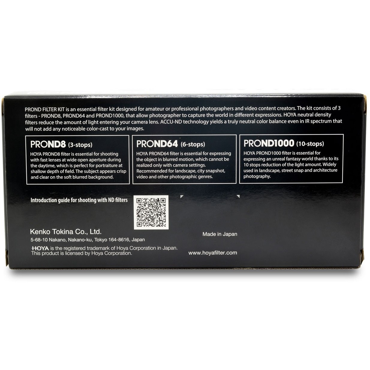Hoya Pro ND Filter Kit 52mm