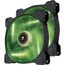 Corsair Air Series SP140 LED Green Twin Pack