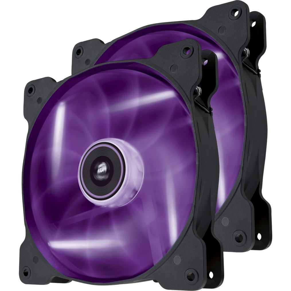 Corsair Air Series SP140 LED Purple Twin Pack