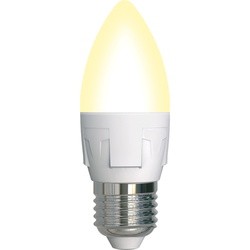 Uniel LED-C37 7W/3000K/E27/FR/DIM PLP01WH