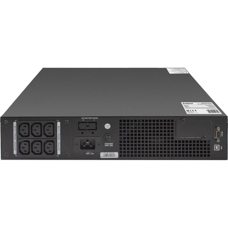 ExeGate Power Expert ULS-3000 LCD AVR C13 USB RS232 SNMP 2U EP285648RUS