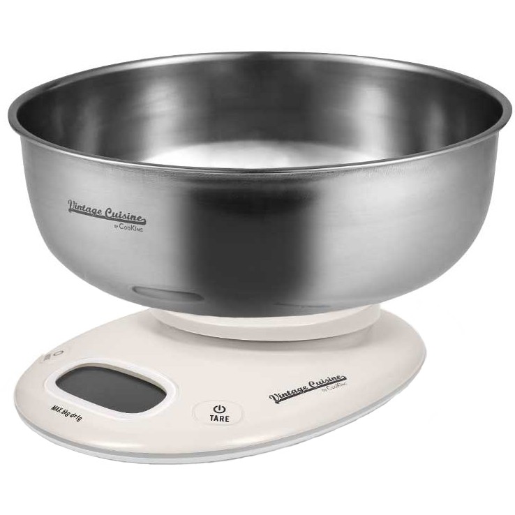 Vintage Cuisine Kitchen scale with steel bowl