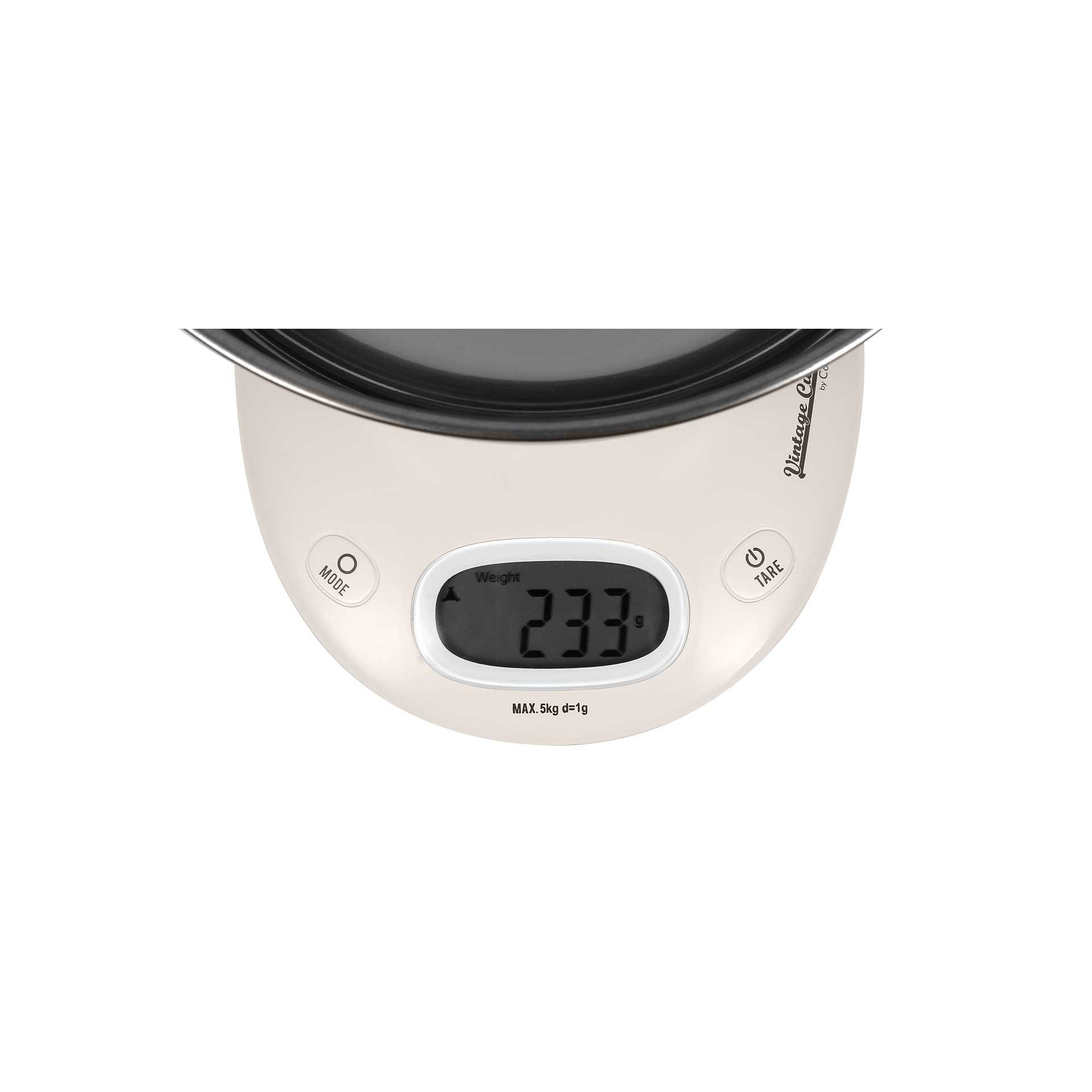 Vintage Cuisine Kitchen scale with steel bowl