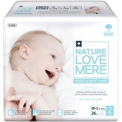Nature Love Mere Magic Slim Fit Diapers NB-S / 26 pcs