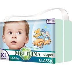 Melitina Classic Diapers XL / 32 pcs
