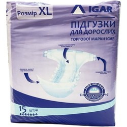 IGAR Diapers XL / 15 pcs